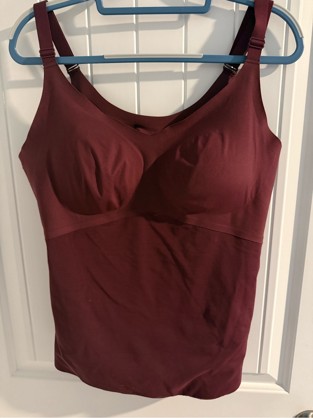 Honeylove LiftWear Cami 2X Burgundy Shaping Tank Built-In Bra